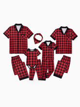 Kariertes Familien-Pyjama-Set