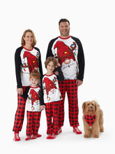 Kariertes Weihnachtsmann-Familien-Pyjama-Set