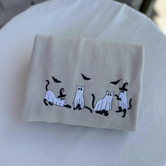 Retro Katzen Halloween Sweatshirt