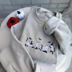 Retro Katzen Halloween Sweatshirt