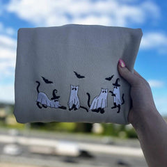 Retro Katzen Halloween Sweatshirt