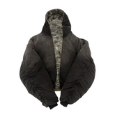 Chaqueta acolchada reversible con estampado de camuflaje