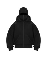 Vollständig bedeckter, maskierter Hoodie für den Winter