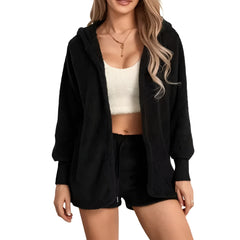 Conjunto de ropa de estar por casa de tres piezas con textura