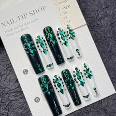 Handgemachte Wear Armor Smaragd Lang Diamant