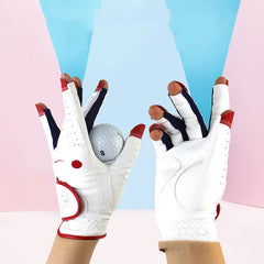 Atmungsaktive und bequeme Golfhandschuhe aus PU-Gewebe mit Sonnenschutz