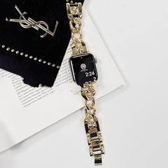 Adecuado para reloj con correa de metal de acero inoxidable con forma de corazón.