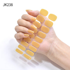 Pegatinas para uñas con efecto ojo de gato transparente de hielo Aurora Wear Nail Tip