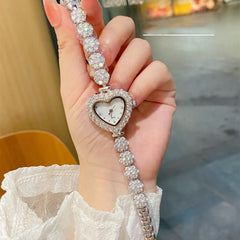 Lässige Diamant-Fischgrätenuhr