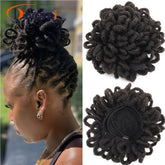 Afrikanische Perücke Bun Haar Tasche Kordelzug Dreadlocks Afro Haar Tasche
