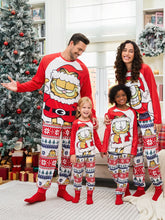 Bedrucktes passendes Weihnachtspyjama-Set der Garfield-Familie
