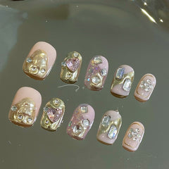 Desgaste de uñas Uñas hechas a mano Producto terminado Uñas postizas