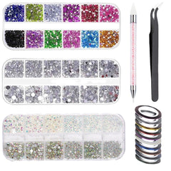 Traje adhesivo iridiscente transparente con diamantes AB