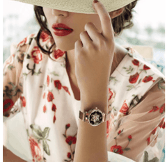 Reloj mecánico automático con correa de malla informal