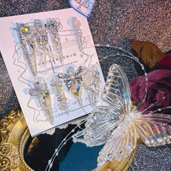 Handgemachte Nagel Schmetterling Super Lange Spitze Schmetterling Tragen Nagel