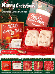 Calentador de manos portátil con forma de pata de gato para invierno, minicargador