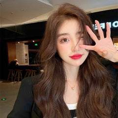 Wig Seamless Artificial Hair Full-head Wig Long Curly Hair