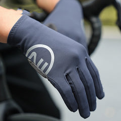 Reithandschuhe mit Fleecefutter, warm, mit Vollfinger-Touchscreen, Stoßdämpfung