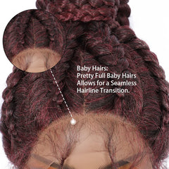 Gorro de encaje antiguo tejido a mano con ocho trenzas