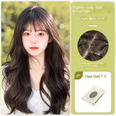 Perücke Langes Haar Vollkopf Perückenstil Lockiges Haar Nahtlose Perückenscheide