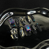 Handgemachte Rüstung mit gotischem, dunkel loderndem Schmetterling