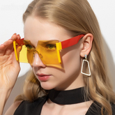 Gafas de sol cuadradas de lujo con montura degradada para mujer