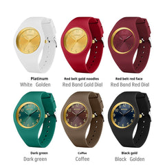 Dünne und leichte wasserdichte elektronische Uhr mit Silikonarmband für Studenten