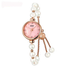 Fashionable All-match Elegant Quartz Watch Pearl Natural Stone Strap Bracelet Watch