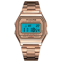 Lässige kleine Retro-Golduhr