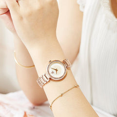 Trend Diamond Waterproof Steel Band Quartz Watch