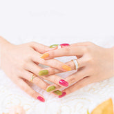 Pegatinas de uñas de gel bronceadoras 3D