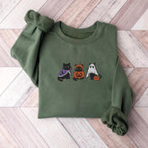Bequeme bestickte Sweatshirts mit Halloween-Motiven