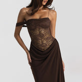 Lace-Panelled Dress