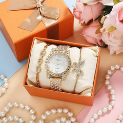 Quarzuhr Diamant Schmetterling Zirkon Armband