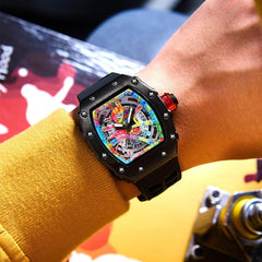 Quarzuhr Tourbillon Skelett Trend