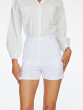Shorts aus Stretch-Twill