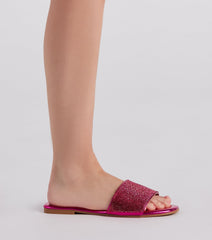 Magic In Metallic Rhinestone Sandals