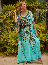 Give Me A Memory – Mehrfarbiges Kaftan-Kleid