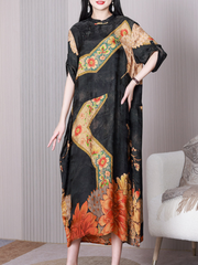 Beautiful Life – A-Linien-Kleid mit Stehkragen und mittlerer Taille