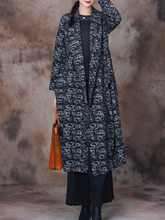 Schickes Blazer-Print-Lässiges Taschenjackenkleid für Damen