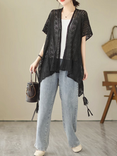 Pure Soul – Stylische Strickjacke mit Fledermausärmeln