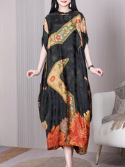 Beautiful Life – A-Linien-Kleid mit Stehkragen und mittlerer Taille