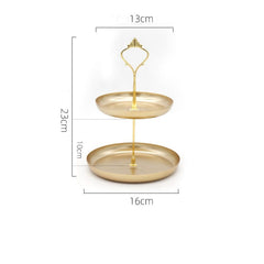 Decoración de bandeja de dos niveles