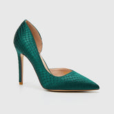 Stiletto Pointy-toe Pumps Green
