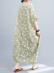 Vestido caftán de cuello redondo "Eres mi destino"