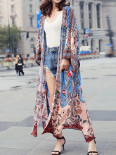 Bata tipo kimono de algodón Mercury Ringer