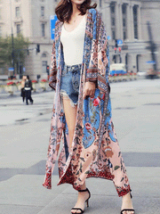 Bata tipo kimono de algodón Mercury Ringer