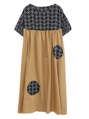 Wonder Cotton Kurzarm-Hängerkleid