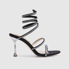 Evening Ankle Wrap High Heel Sandals