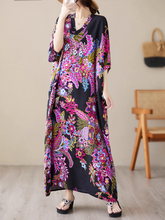 Feel My Love Casual Pattern Kaftan Dress